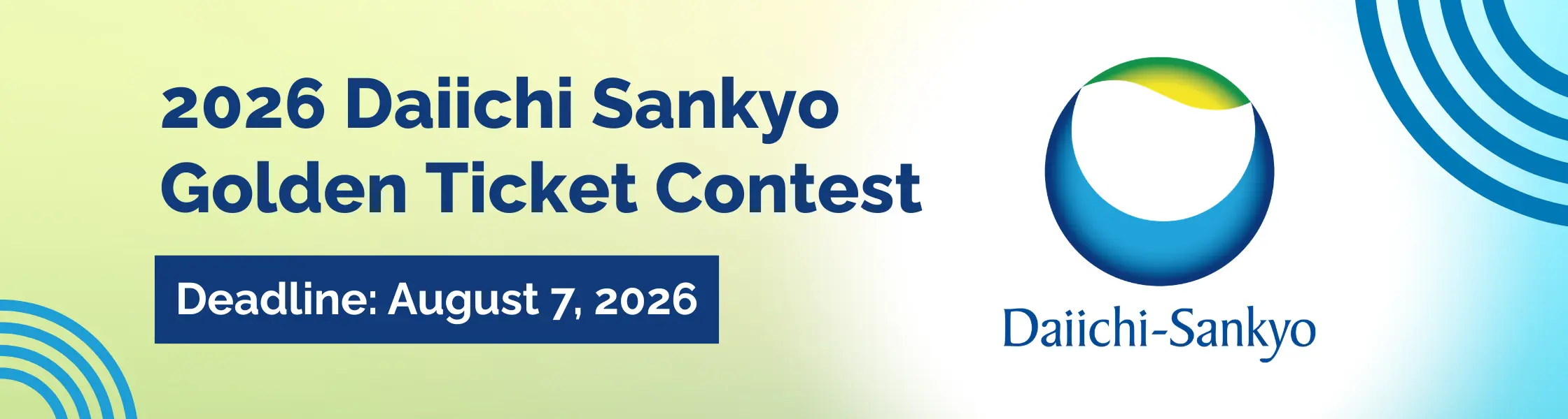 Sankyo 2026 Daiichi Sankyo Golden Ticket Contest - LabCentral | Cambridge, MA